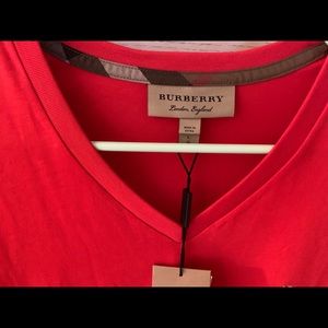 Men’s Burberry Red Dress T-Shirt